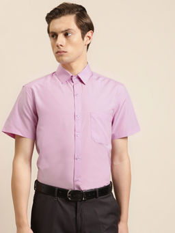 SOJANYA - Cotton Purple Classic Formal Shirt