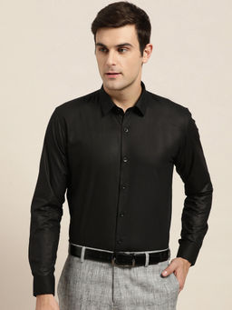 SOJANYA - Cotton Black Classic Formal Shirt