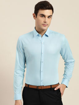 SOJANYA - Cotton Sky Blue Classic Formal Shirt