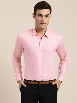SOJANYA - Cotton Pink Classic Formal Shirt