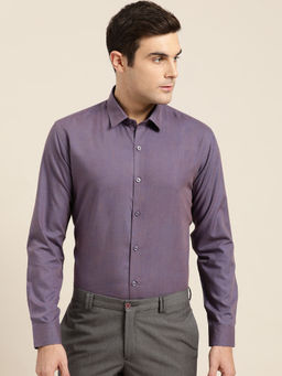 SOJANYA - Cotton Purple Classic Formal Shirt