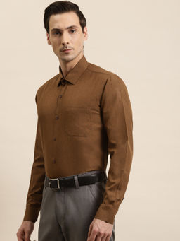 SOJANYA - Cotton Copper Formal Classic Shirt