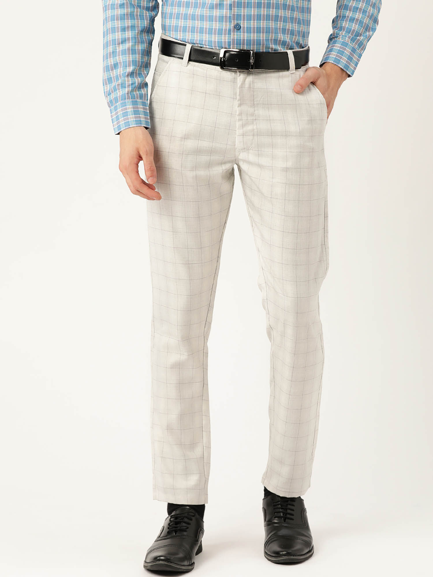 Buy SOJANYA Men Cotton Blend Cream \u0026 
