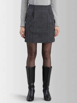 FABLE STREET - Black Checks Skirt