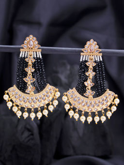 Sukkhi - Elegant Pearl Gold Plated Kundan Dangle Earring for Women (SKR85728)