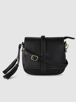 Twenty Dresses by Nykaa Fashion - Black Heading Out Later Sling Bag