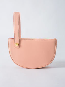 Twenty Dresses by Nykaa Fashion - Half Moon Pink Crossbody Bag