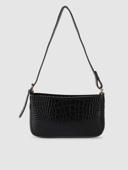Twenty Dresses by Nykaa Fashion - Black Grab And Go Textured Sling Bag