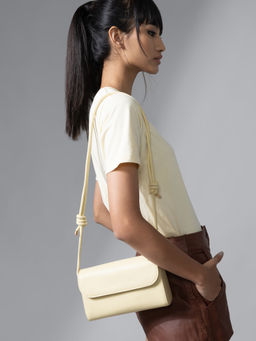 Twenty Dresses by Nykaa Fashion - Yellow Knots Of Love Sling Bag