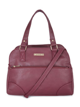 Caprese - Karen Satchel Medium Maroon