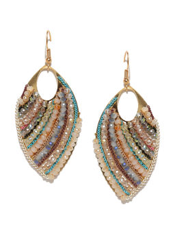 Jewels Galaxy - Multi-Color Handcrafted Contemporary Drop Earrings