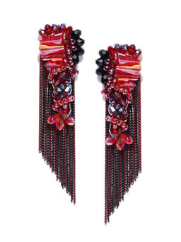 Jewels Galaxy - Multi-Color Handcrafted Contemporary Drop Earrings