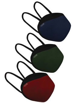 SOIE - 8 Layer Reusable SN 99.9 Protection Ear Loops Freedom Mask - Pack Of 3