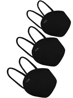 SOIE - 8 Layer Reusable SN 99.9 Protection Ear Loops Freedom Mask - Pack Of 3