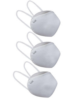 SOIE - 8 Layer Reusable SN 99.9 Protection Ear Loops Freedom Mask - Pack Of 3