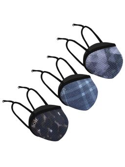 SOIE - Multi-Colour Printed 8 Layer Reusable Mask (Pack of 3)