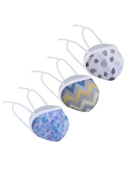 SOIE - Multi-Colour Printed 8 Layer Reusable Mask (Pack of 3)