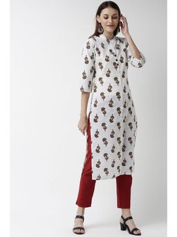 Soch - White Printed Kurti