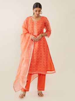 Soch - Solid Chanderi Unstitched Material