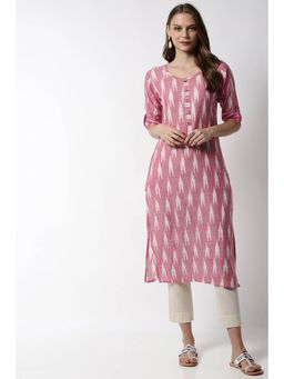 Soch - Pink Printed Kurti