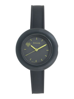 Sonata - Tic Tac Toe Smokey Pokey Analog Watch - 87026PP03