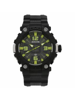 Sonata - NM77014PP03 Black Dial Analog Watch for Men