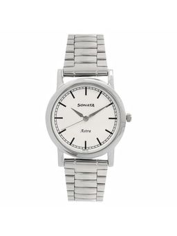 Sonata - NM77049SM02 White Dial Analog Watch for Men