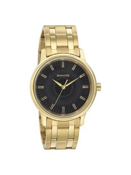 Sonata - NN7134YM02 Black Dial Analog Watch for Men