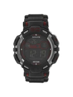 Sonata - NN77009PP01 Black Dial Digital watch for Men