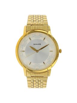 Sonata - NN77031YM01 Silver Dial Analog Watch for Men