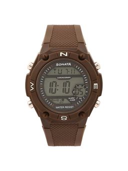 Sonata - NN77033PP02 Grey Dial Digital watch for Men