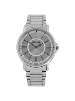 Sonata - NN77083SM03 Silver Dial Analog Watch for Men