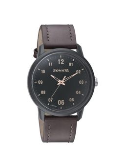 Sonata - NN77085PL02W Green Dial Analog Watch for Men