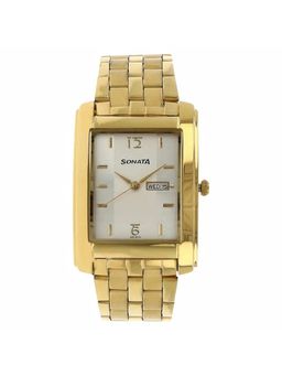 Sonata - NN7953YM03 White Dial Analog Watch for Men