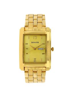 Sonata - NN7953YM04 Off White Dial Analog Watch for Men