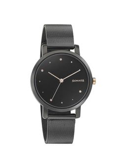 Sonata - NN8164KM01 Black Dial Analog Watch for Women