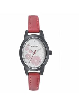 Sonata - NN87032PL01W White Dial Analog Watch for Women