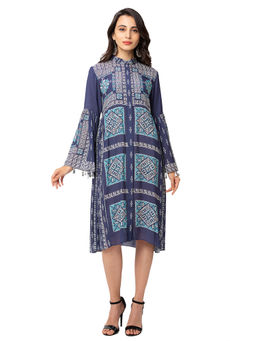 Soup by Sougat Paul - Powder Blue Printed Dress