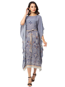 Soup by Sougat Paul - Powder Blue Printed Kaftan