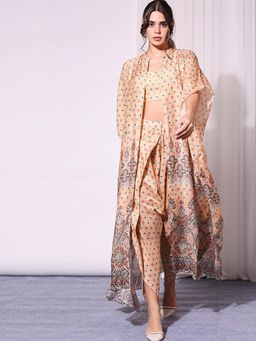 Soup by Sougat Paul - Peach Dhoti - Set of 3