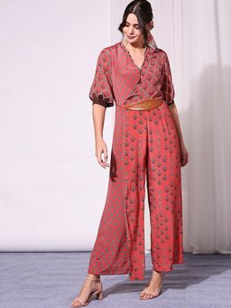 Soup by Sougat Paul - Coral Jumpsuit