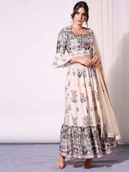 Soup by Sougat Paul - Off White Skirt -Set of 3