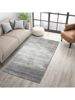 SPACES - Allure Polyester Grey Striped 2700 Gsm 1 Area Rug