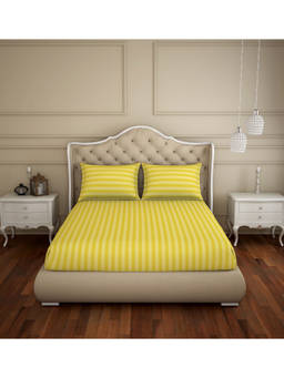SPACES - Skyrise King Bedsheet With 2 Pillow Covers 210 Tc