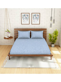 SPACES - Hygro Texpression King Bedsheet With 2 Pillow Covers 200 Tc