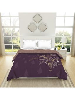 SPACES - Organic Cotton Purple Floral Organic Cotton Shell 1 Queen Quilt