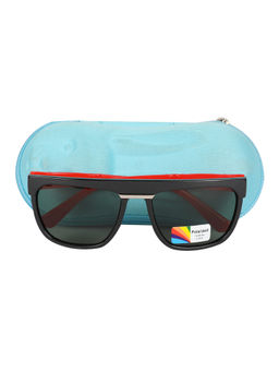 Spiky - Black Green Wayfarer Sunglasses