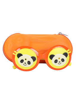 Spiky - Orange Green Round Panda Sunglasses