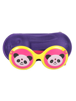 Spiky - Yellow Green Round Panda Sunglasses