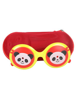 Spiky - Yellow Green Round Panda Sunglasses